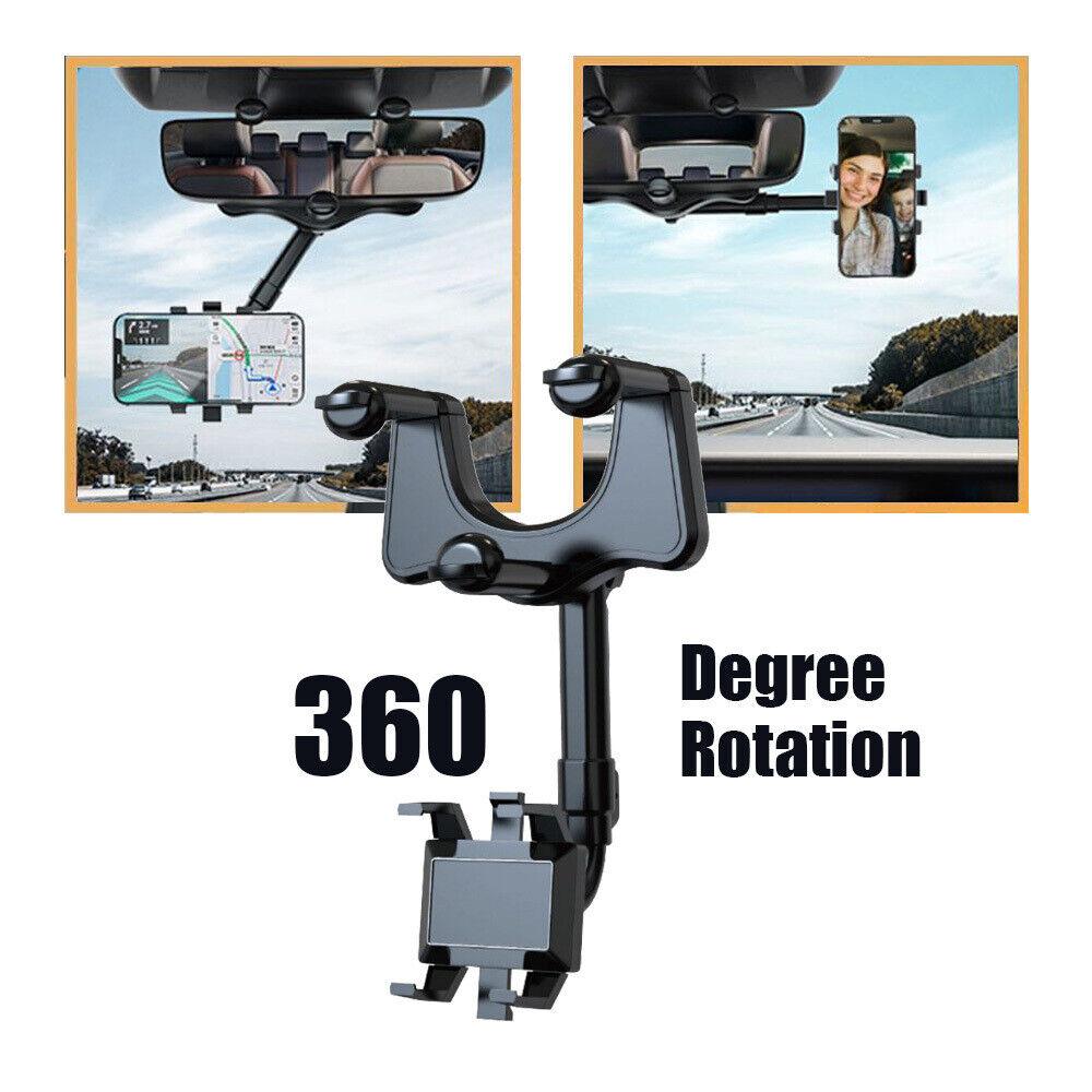 360°Rotation Car Phone Holder Rear View Car Truck Smartphone GPS Cradle - TheGivenGet