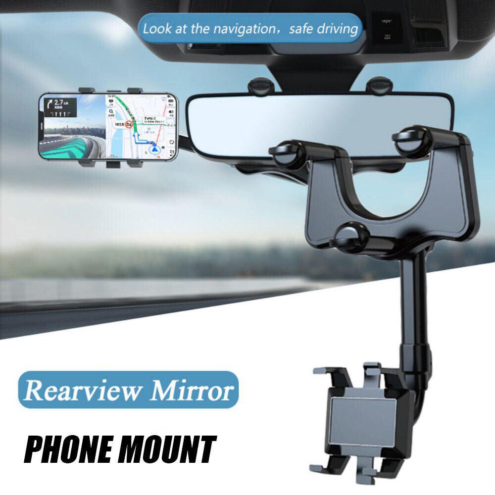 360°Rotation Car Phone Holder Rear View Car Truck Smartphone GPS Cradle - TheGivenGet