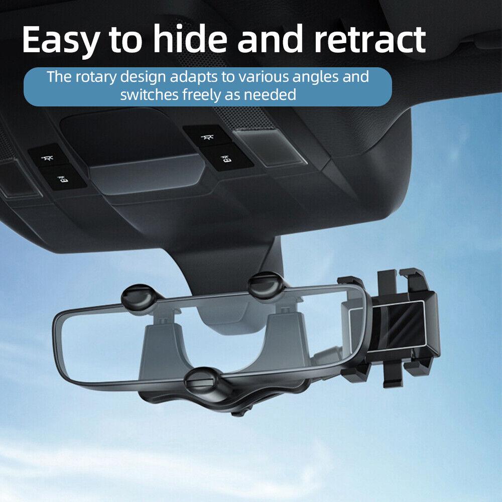 360°Rotation Car Phone Holder Rear View Car Truck Smartphone GPS Cradle - TheGivenGet