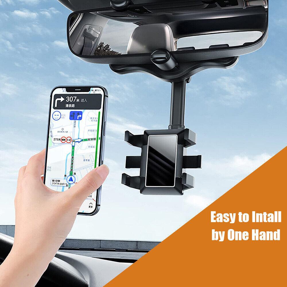 360°Rotation Car Phone Holder Rear View Car Truck Smartphone GPS Cradle - TheGivenGet