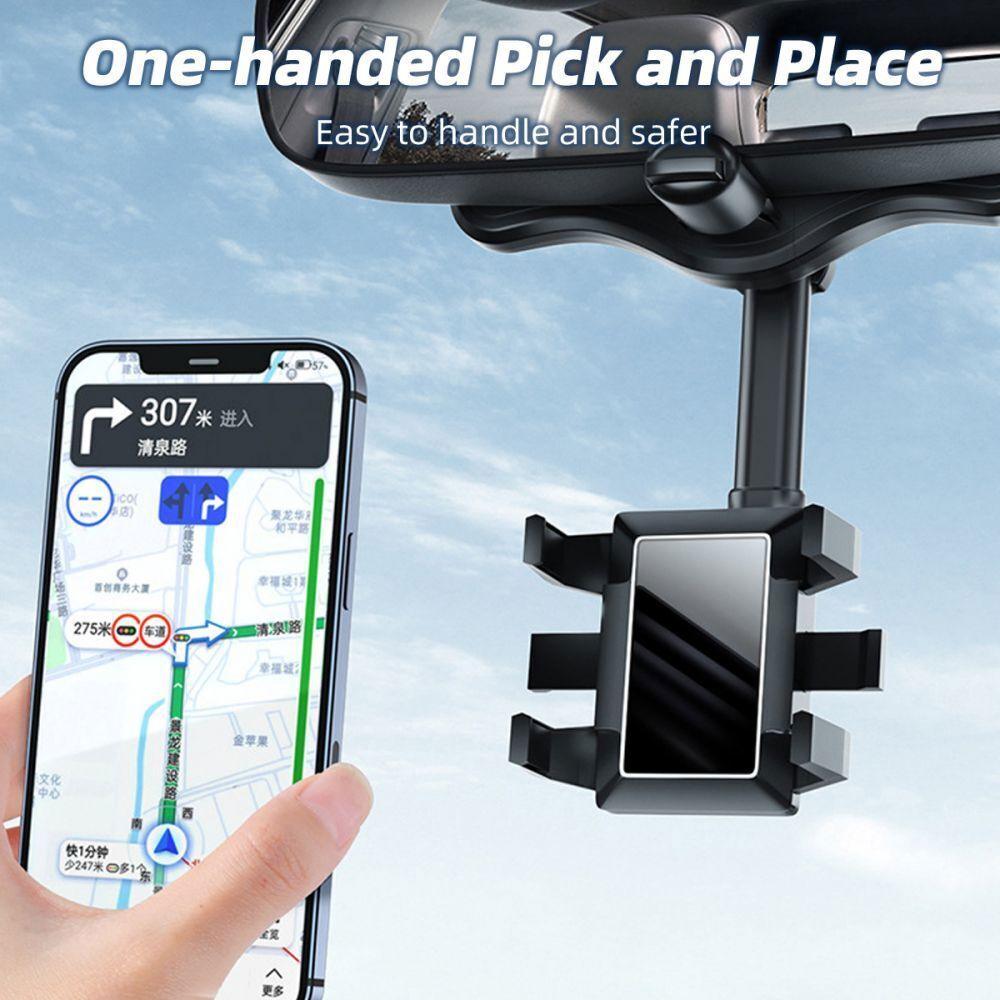 360°Rotation Car Phone Holder Rear View Car Truck Smartphone GPS Cradle - TheGivenGet