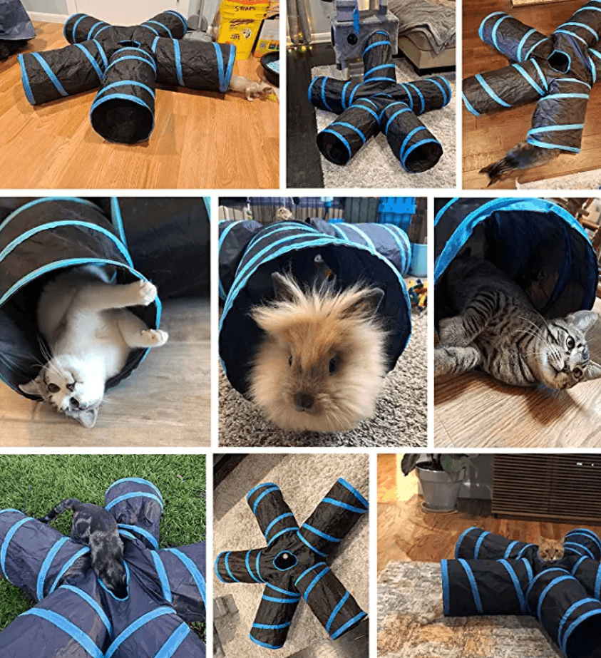5 Way Tunnel Tube Toy for Indoor Cats- 20.8 Inches - TheGivenGet