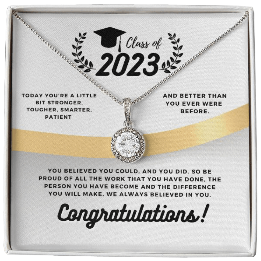 Class Of 2023, Congratulations Eternal Hope Necklace and Earring Set - TheGivenGet