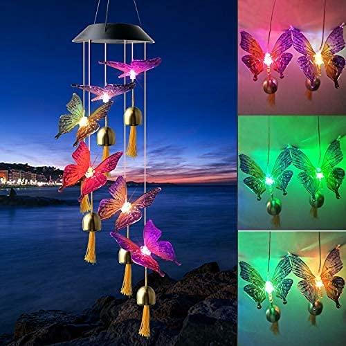 Decorative Outdoor Mobile Butterfly Solar Chimes - TheGivenGet