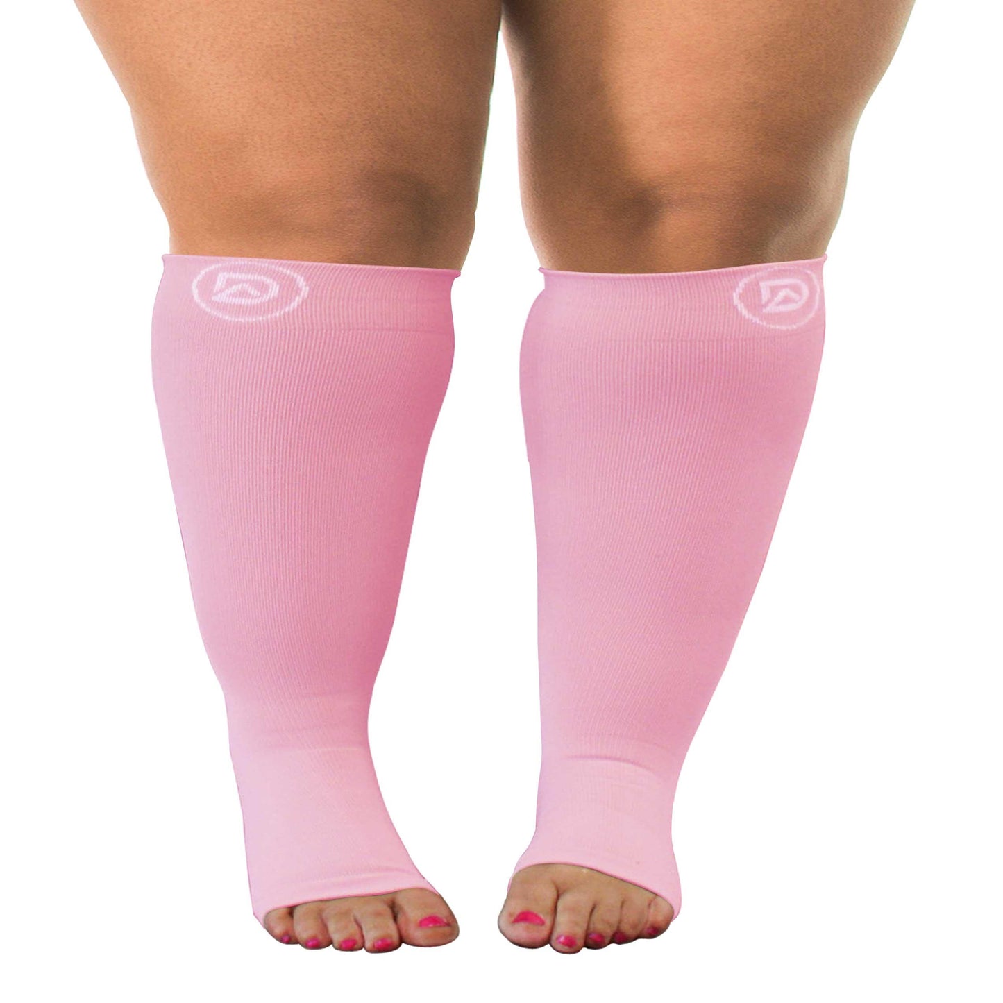 Dominion Active Wide Calf TOELESS Compression Socks 20-30 mmHg | Open Toe | Toe Out Socks - TheGivenGet