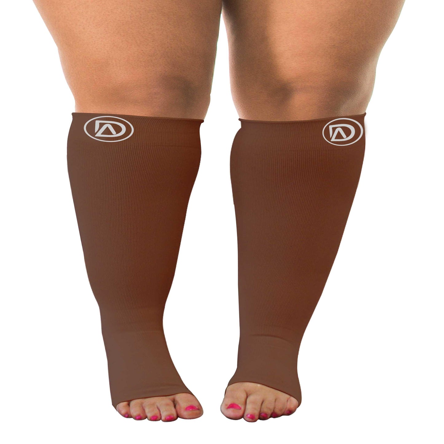 Dominion Active Wide Calf TOELESS Compression Socks 20-30 mmHg | Open Toe | Toe Out Socks - TheGivenGet