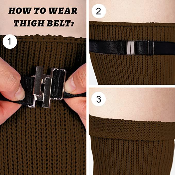 Dominion Extra Long & Thick Thigh High Socks - TheGivenGet