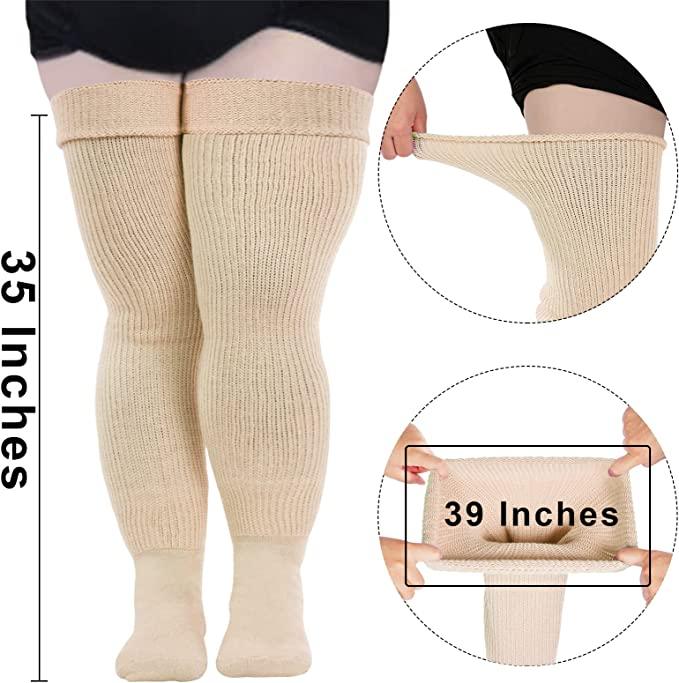 Dominion Extra Long & Thick Thigh High Socks - TheGivenGet