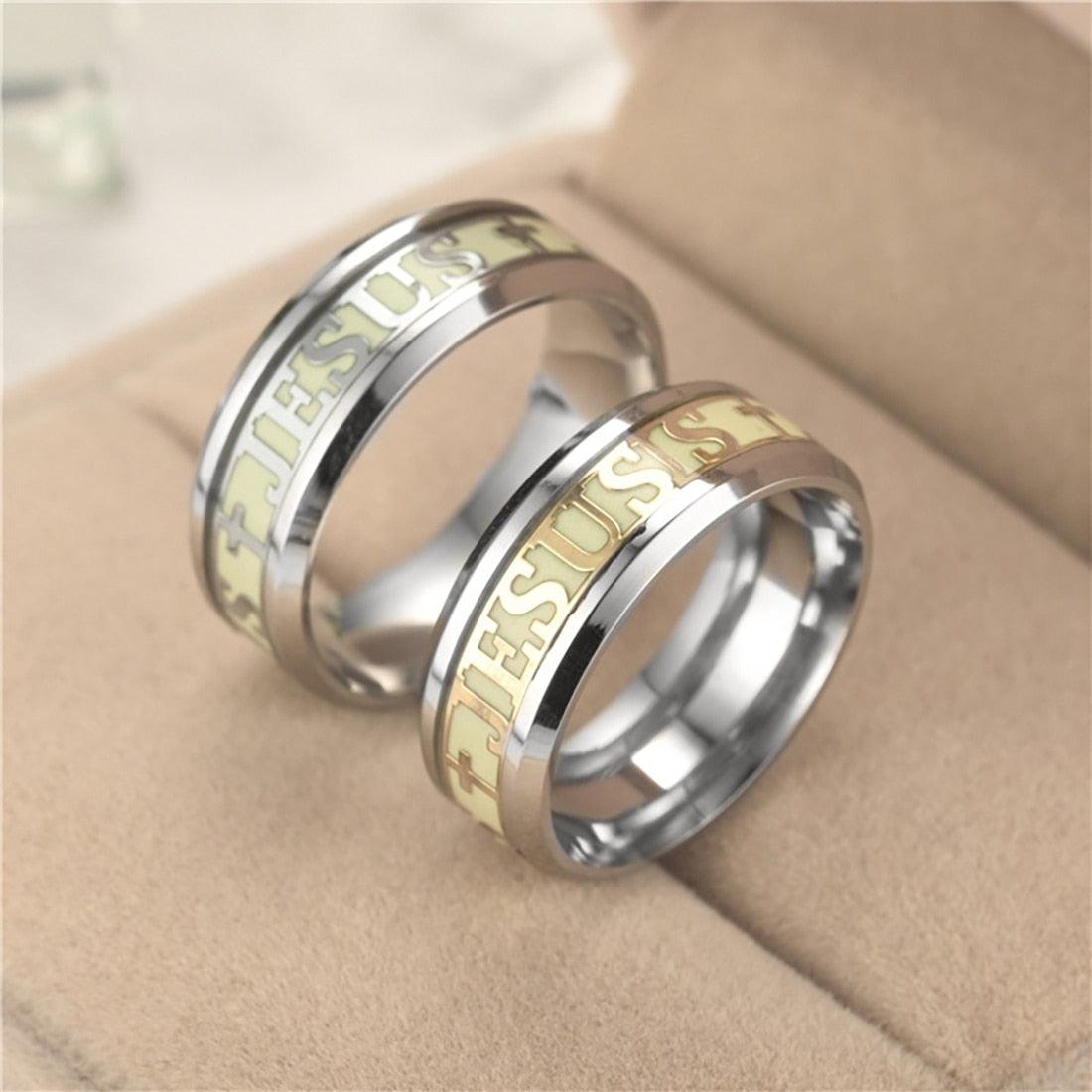 Glowing In The Dark Jesus Ring - TheGivenGet