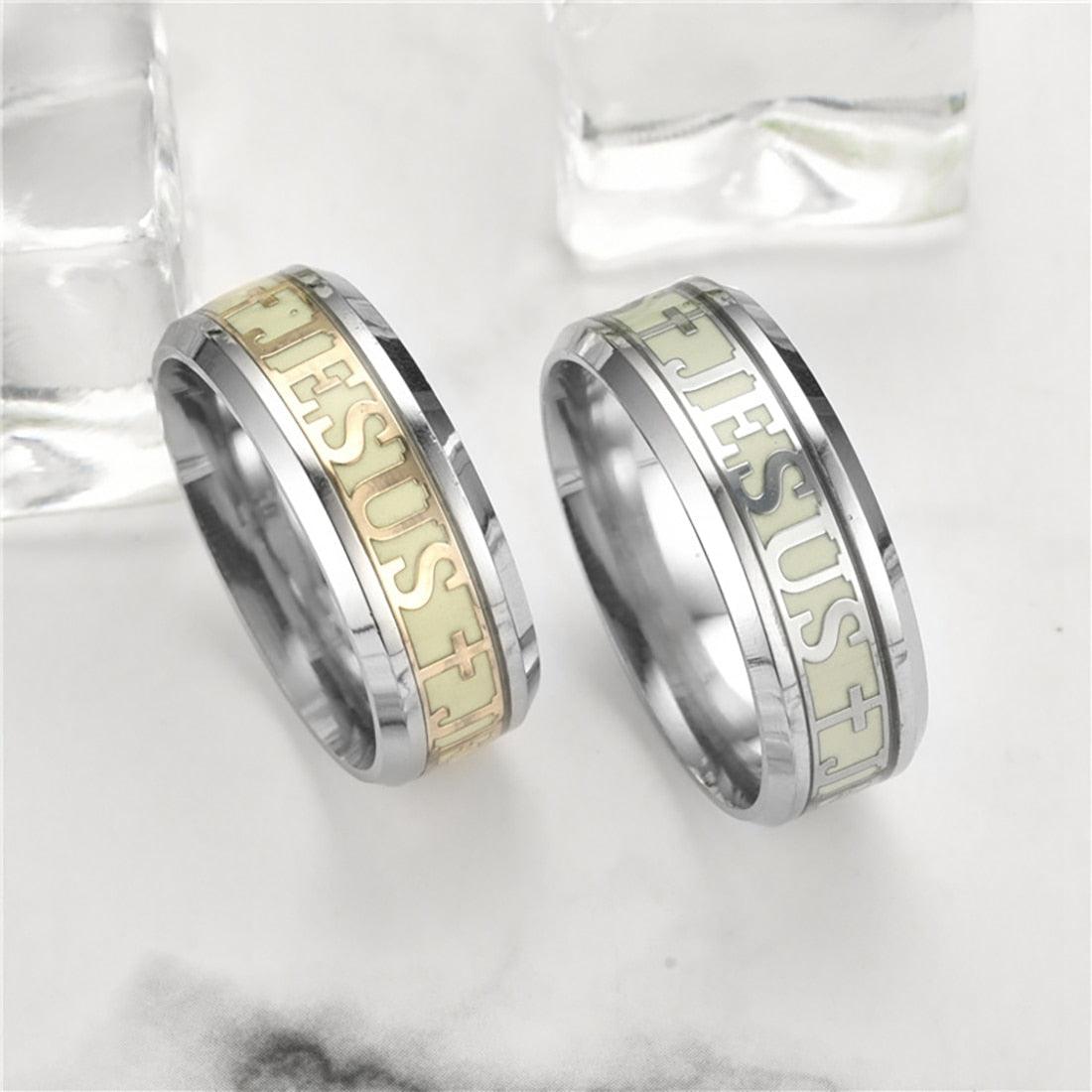 Glowing In The Dark Jesus Ring - TheGivenGet