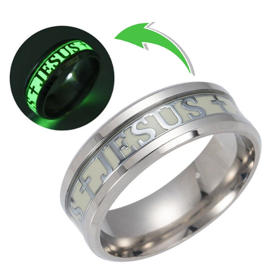 Glowing In The Dark Jesus Ring - TheGivenGet