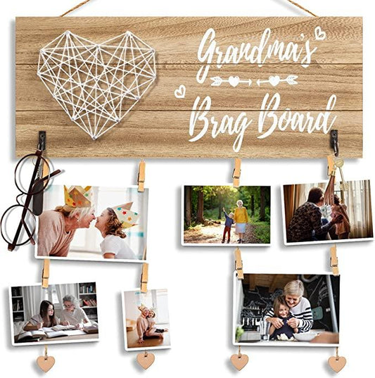 Grandma Brag Board, Grandma Gifts Photo Holder - TheGivenGet