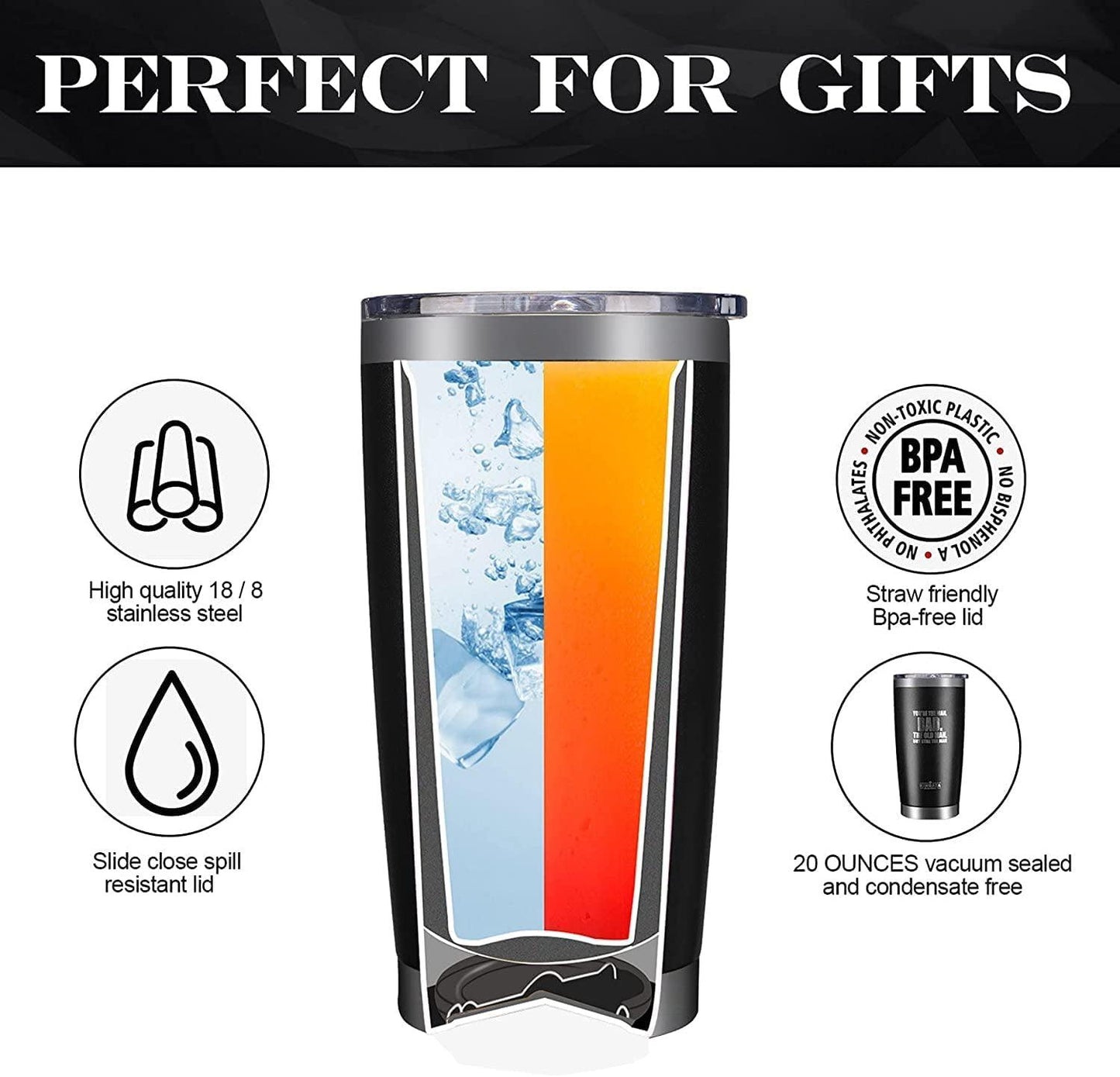 GrandpaSaurus Like a Normal Grandpa, But More Awesome Tumbler, 20 oz, Father's Day Gifts for Grandpa - TheGivenGet