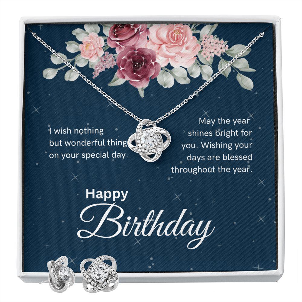 Happy Birthday Love Knot Necklace - TheGivenGet
