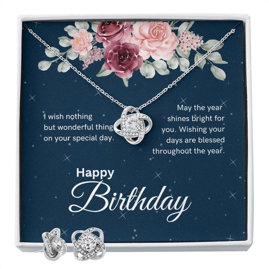 Happy Birthday Love Knot Necklace - TheGivenGet