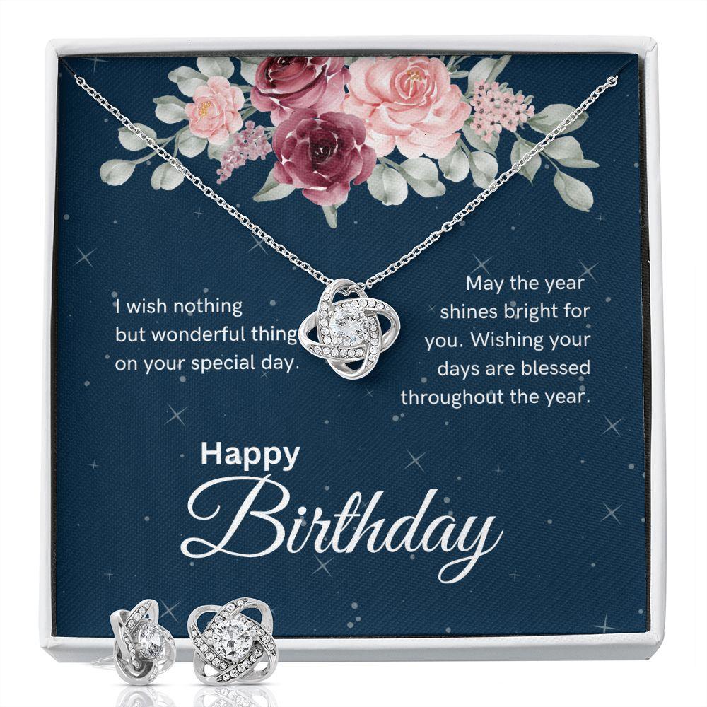 Happy Birthday Love Knot Necklace - TheGivenGet