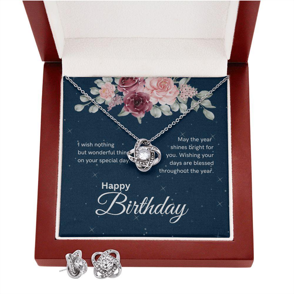 Happy Birthday Love Knot Necklace - TheGivenGet