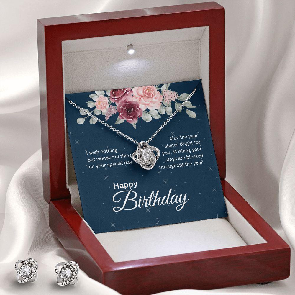 Happy Birthday Love Knot Necklace - TheGivenGet
