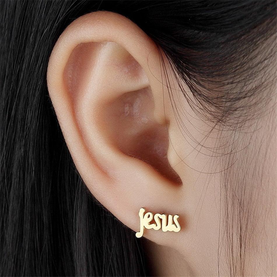 Jesus Stud Earrings - TheGivenGet