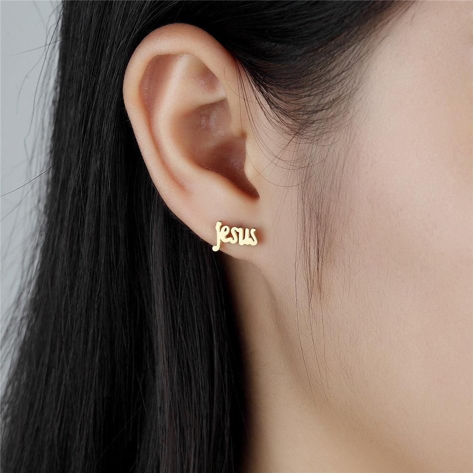 Jesus Stud Earrings - TheGivenGet
