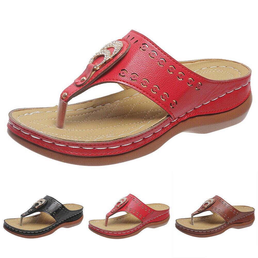 Ladies Mid Wedge Casual Sandals - TheGivenGet