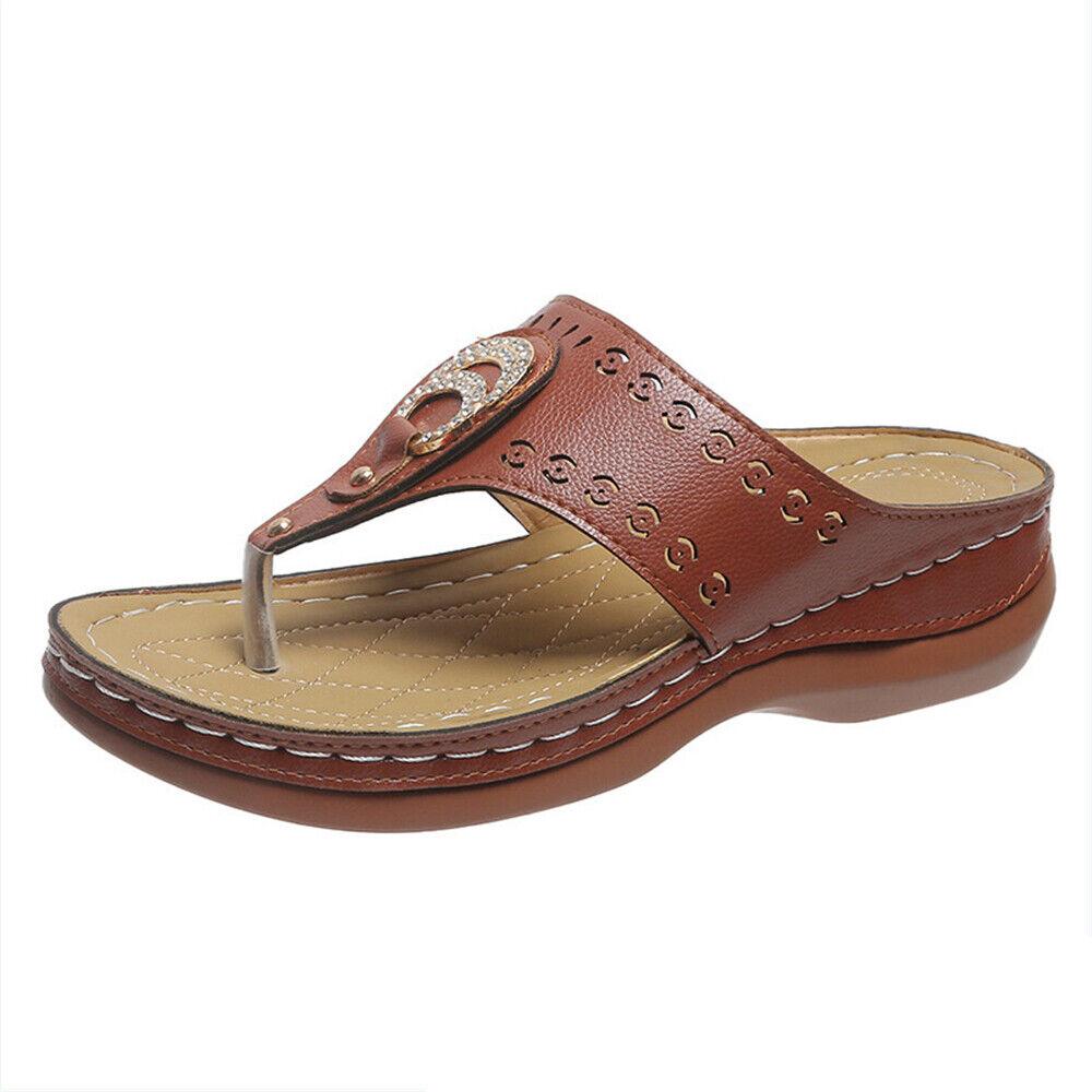 Ladies Mid Wedge Casual Sandals - TheGivenGet