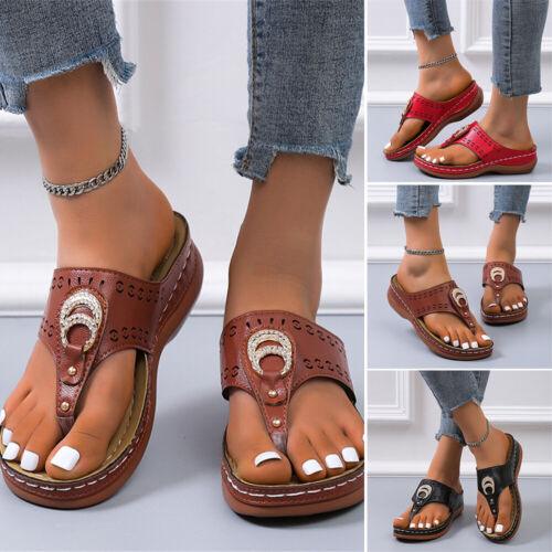 Ladies Mid Wedge Casual Sandals - TheGivenGet