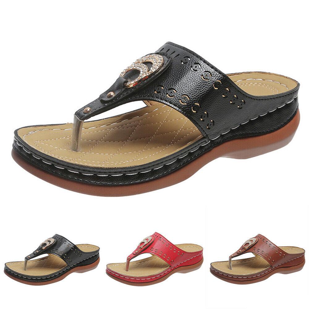 Ladies Mid Wedge Casual Sandals - TheGivenGet