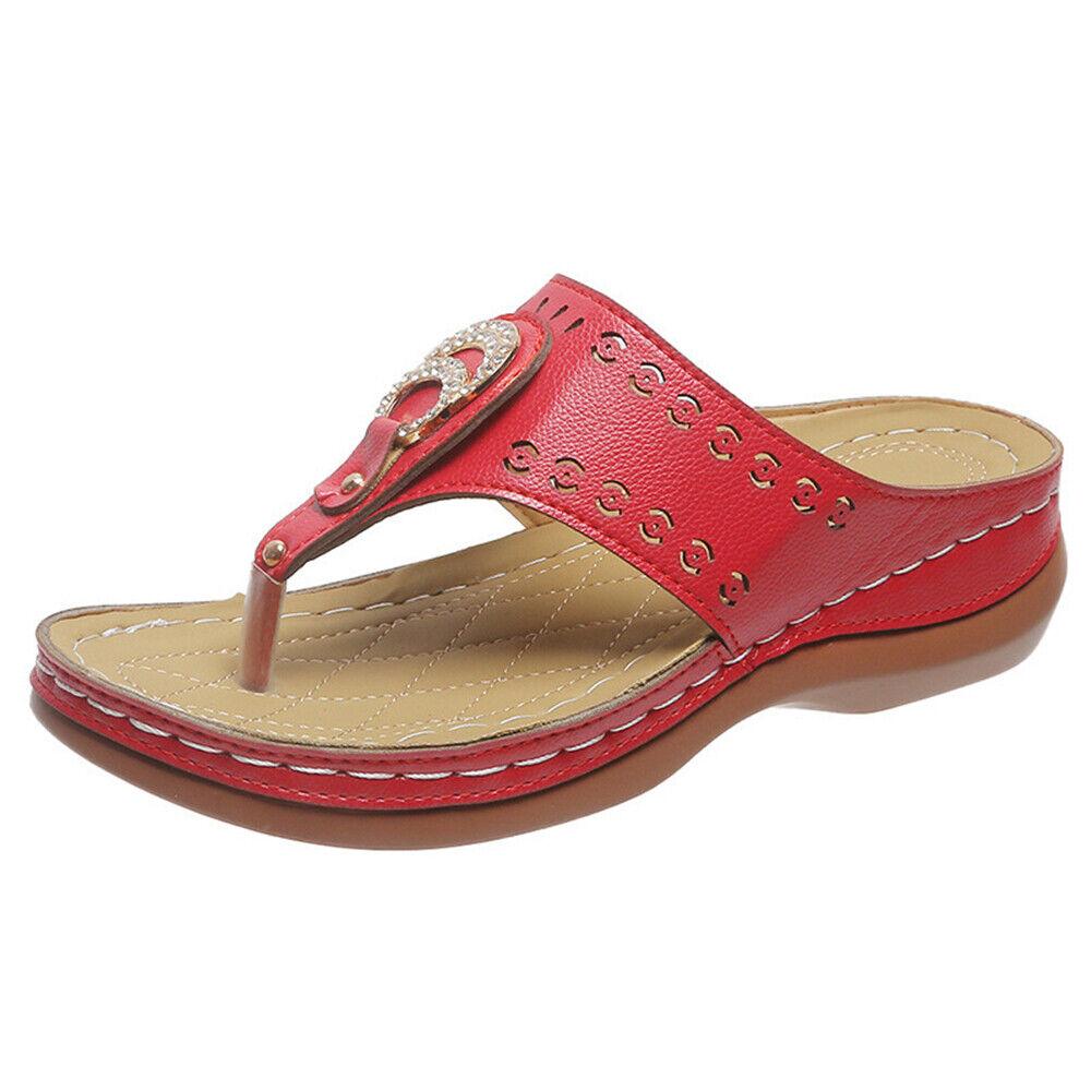 Ladies Mid Wedge Casual Sandals - TheGivenGet