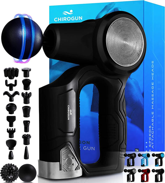 Massage Gun Deep Tissue Massager - Muscle Massage Gun Percussion Massage Gun for Athletes Percussion Massager Gun Deep Tissue Massage Gun Specular Black - TheGivenGet