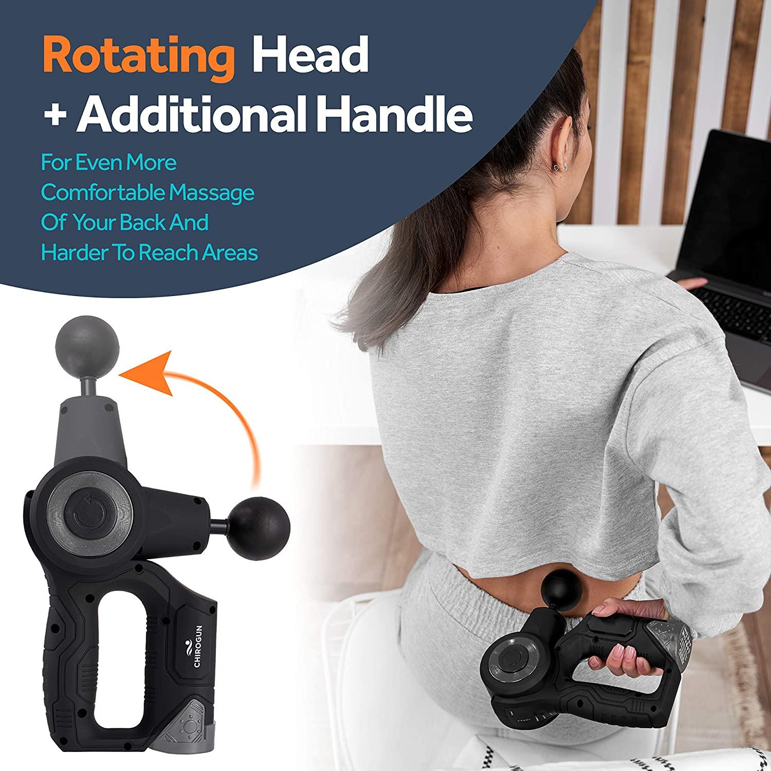 Massage Gun Deep Tissue Massager - Muscle Massage Gun Percussion Massage Gun for Athletes Percussion Massager Gun Deep Tissue Massage Gun Specular Black - TheGivenGet