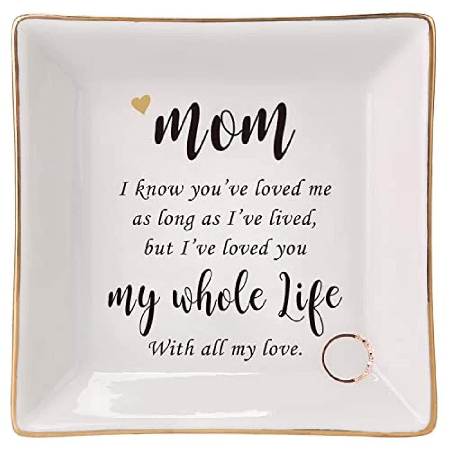 Mom Ceramic Ring Dish Mother's Day Gifts - TheGivenGet