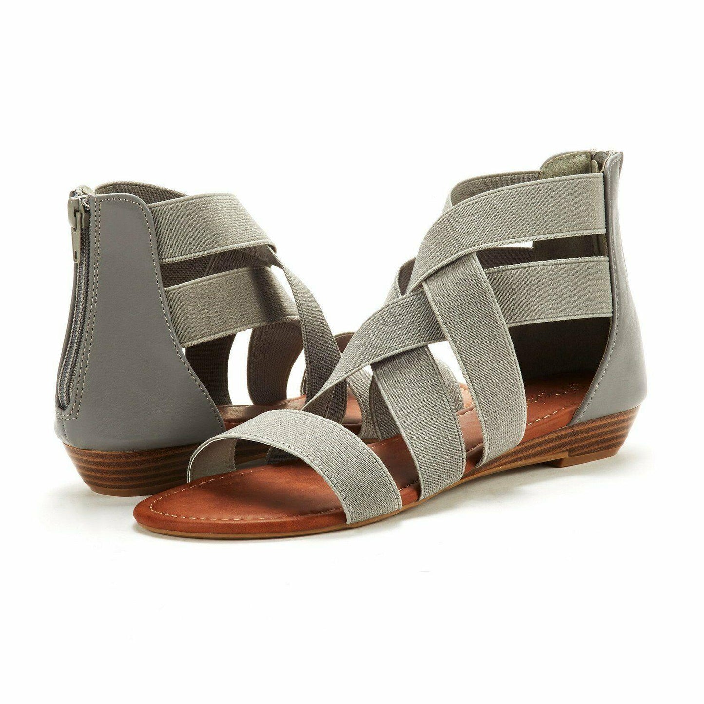 Open Toe Flat Sandals, Flexible Summer Gladiator Shoes for Women - TheGivenGet