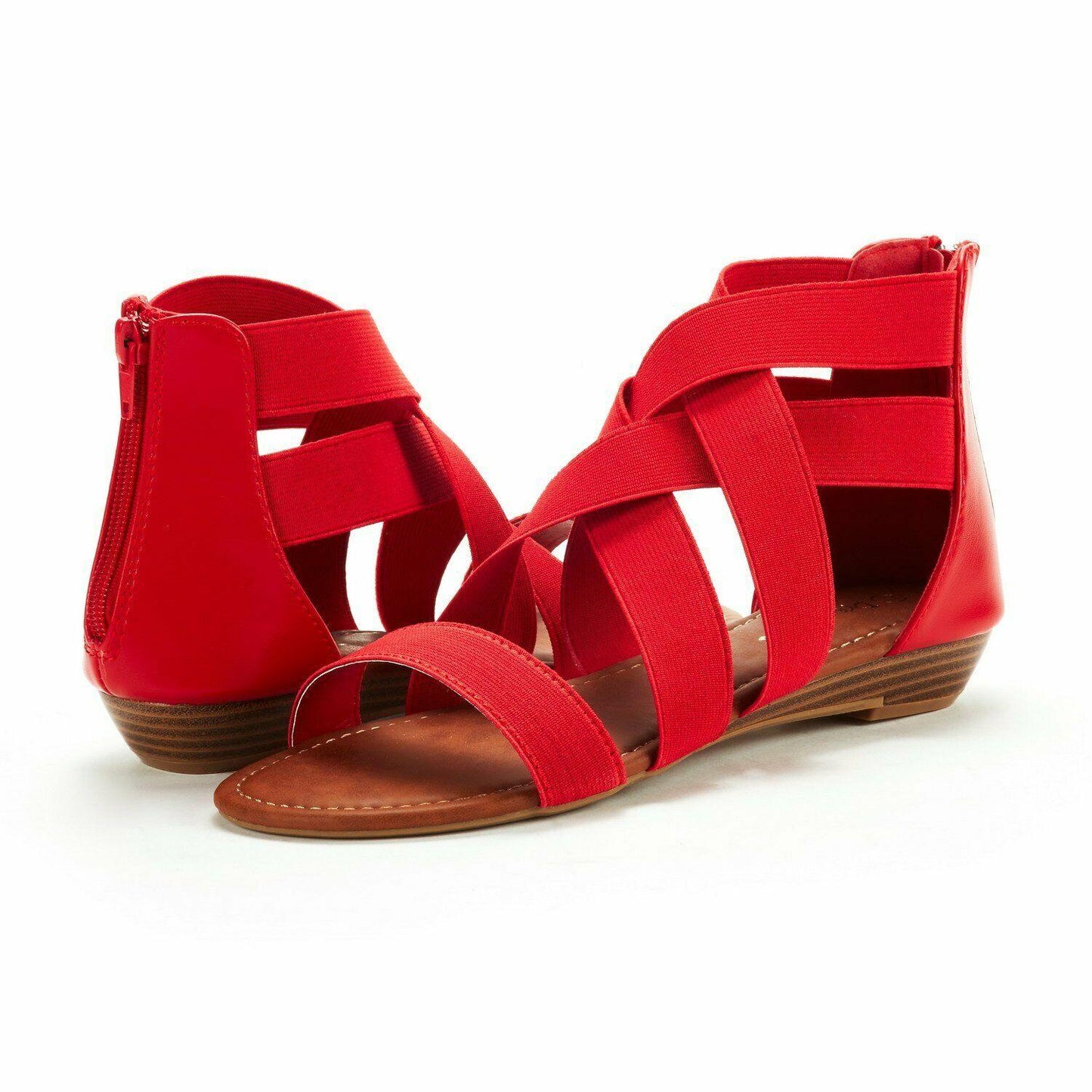 Open Toe Flat Sandals, Flexible Summer Gladiator Shoes for Women - TheGivenGet