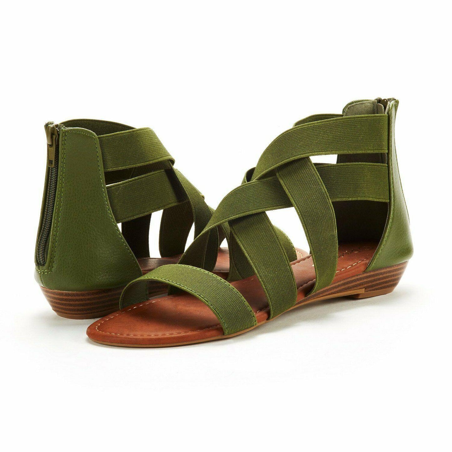 Open Toe Flat Sandals, Flexible Summer Gladiator Shoes for Women - TheGivenGet