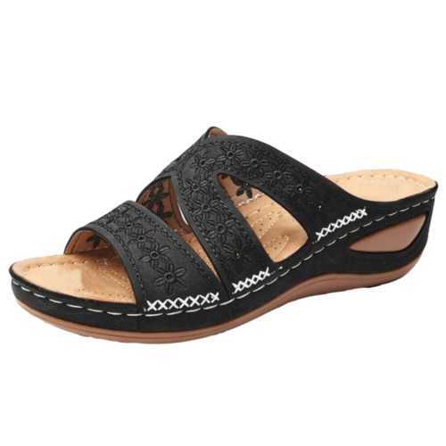 Orthopedic Low Wedge Sandals, Casual Flat Shoes Flip Flops for Women - TheGivenGet