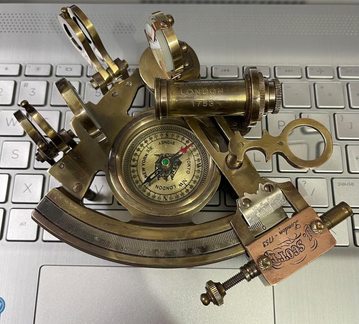 Personalized Compass With Sextant - TheGivenGet