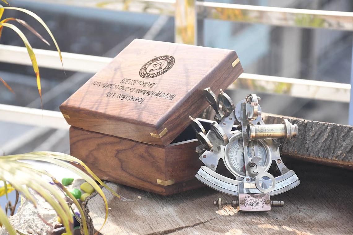 Personalized Compass With Sextant - TheGivenGet