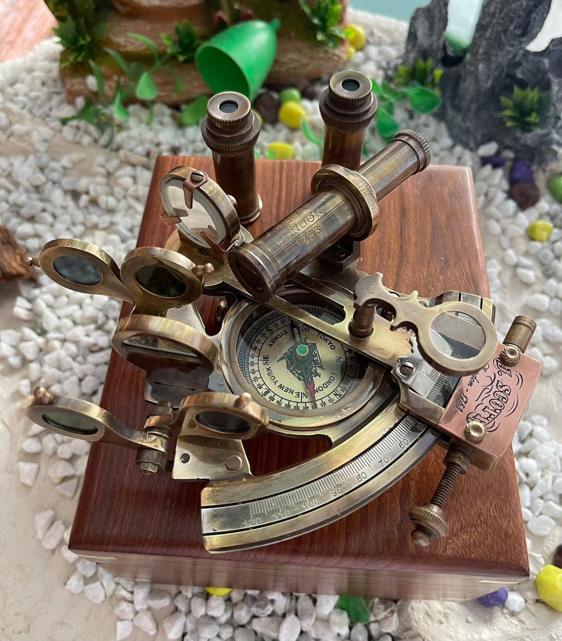 Personalized Compass With Sextant - TheGivenGet