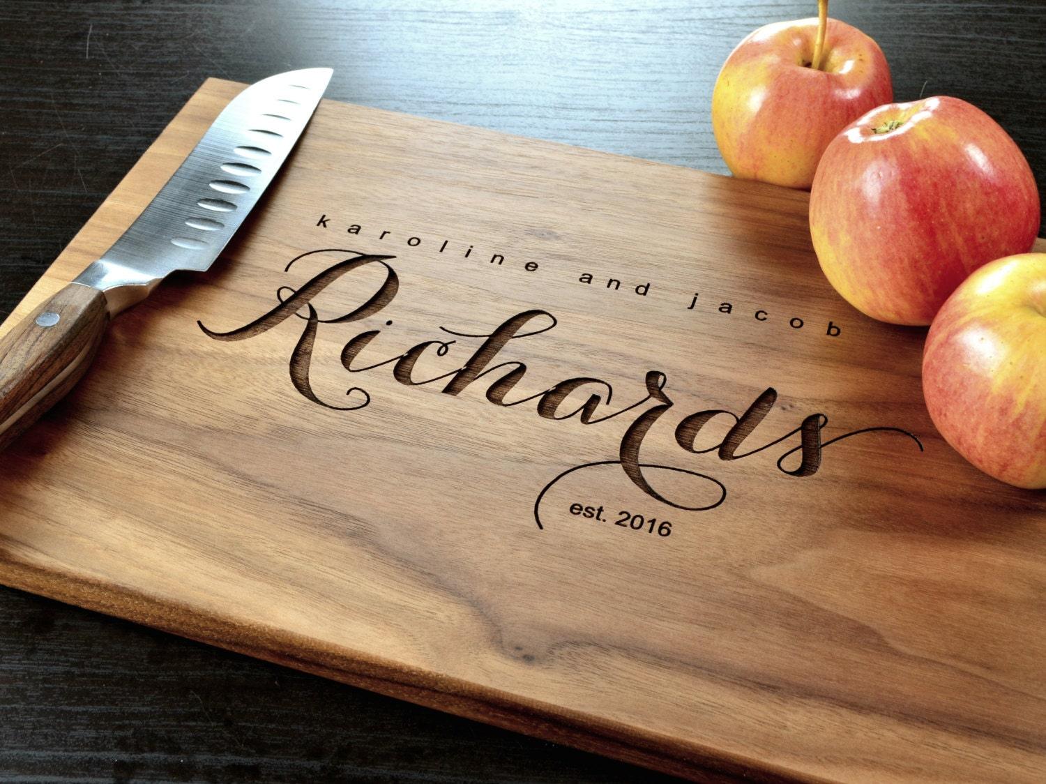 Personalized Cutting Board Engraved Cutting Board, Custom Cutting