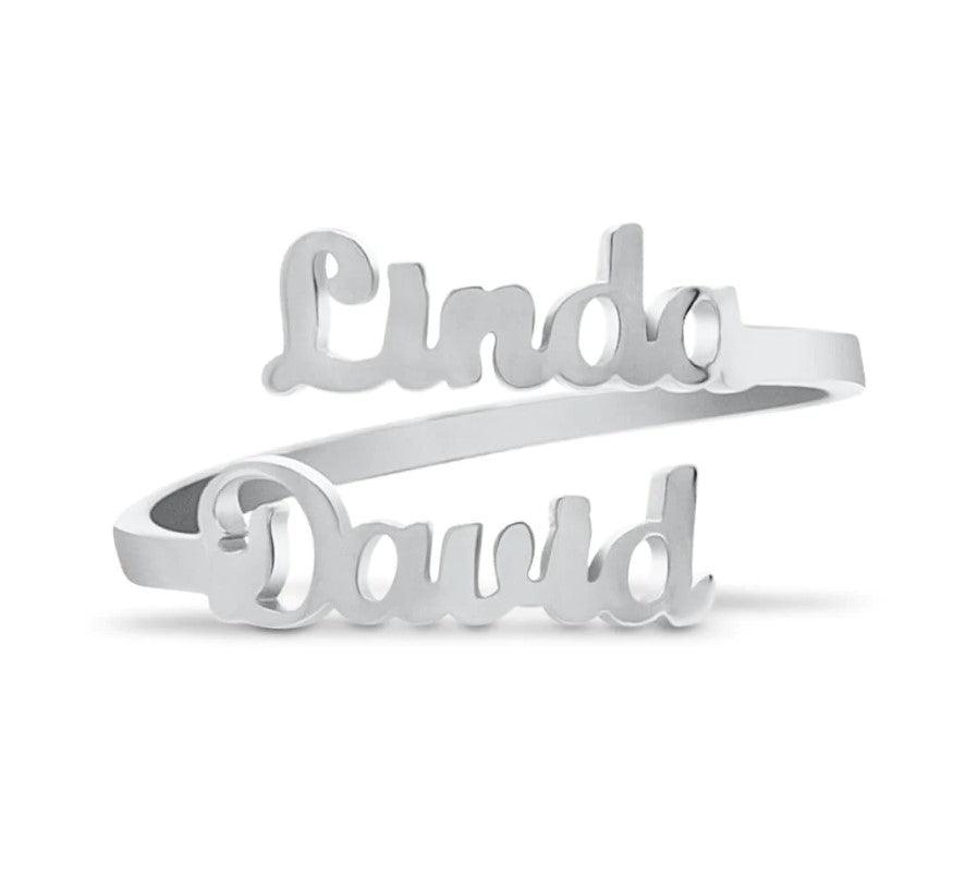 Personalized Double Name Ring - TheGivenGet