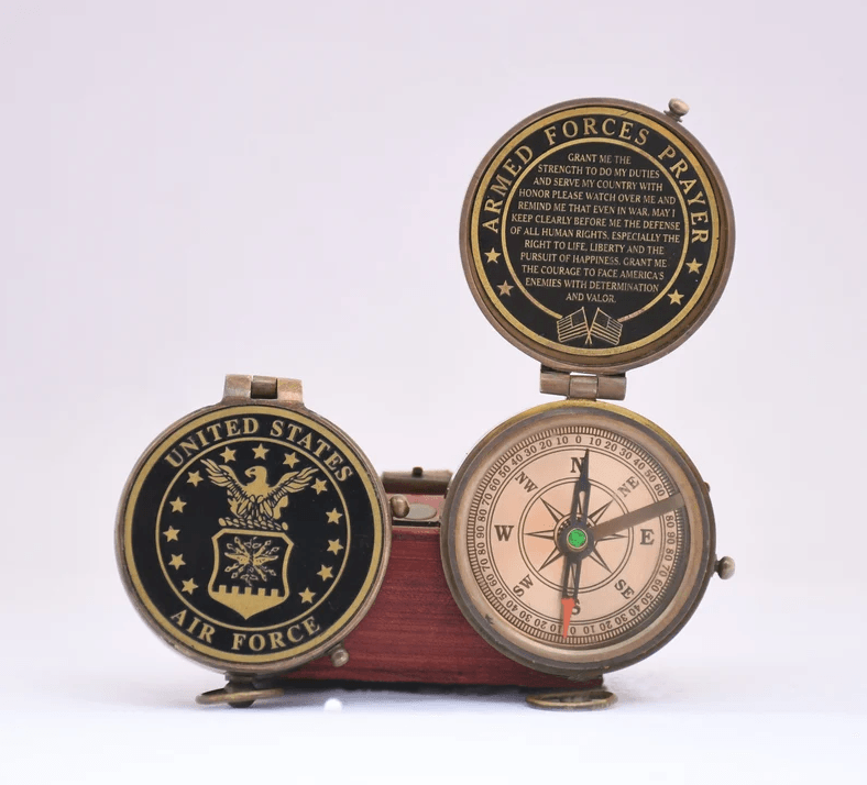 Personalized Engraved Air Force Compass - TheGivenGet
