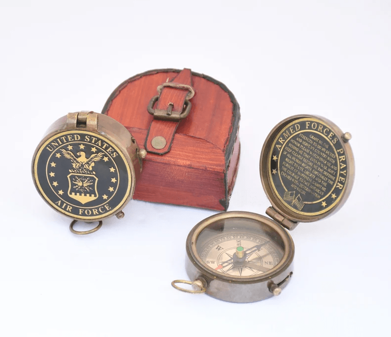 Personalized Engraved Air Force Compass - TheGivenGet