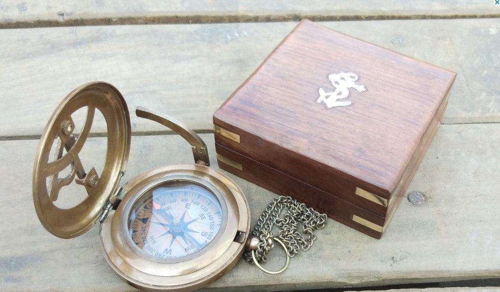 Personalized Engraved Antique Compass - TheGivenGet