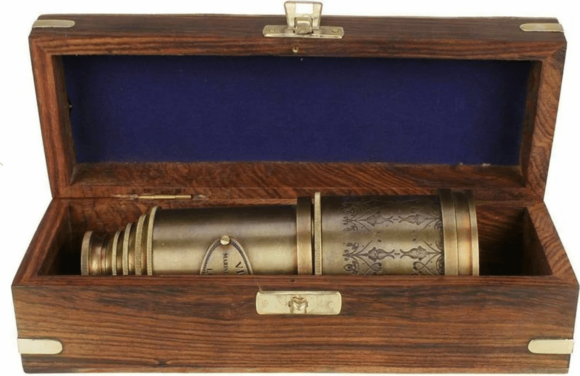 Royal Navy 12 Full Length Handheld Collapsible Brass Telescope Tint Best  Gift
