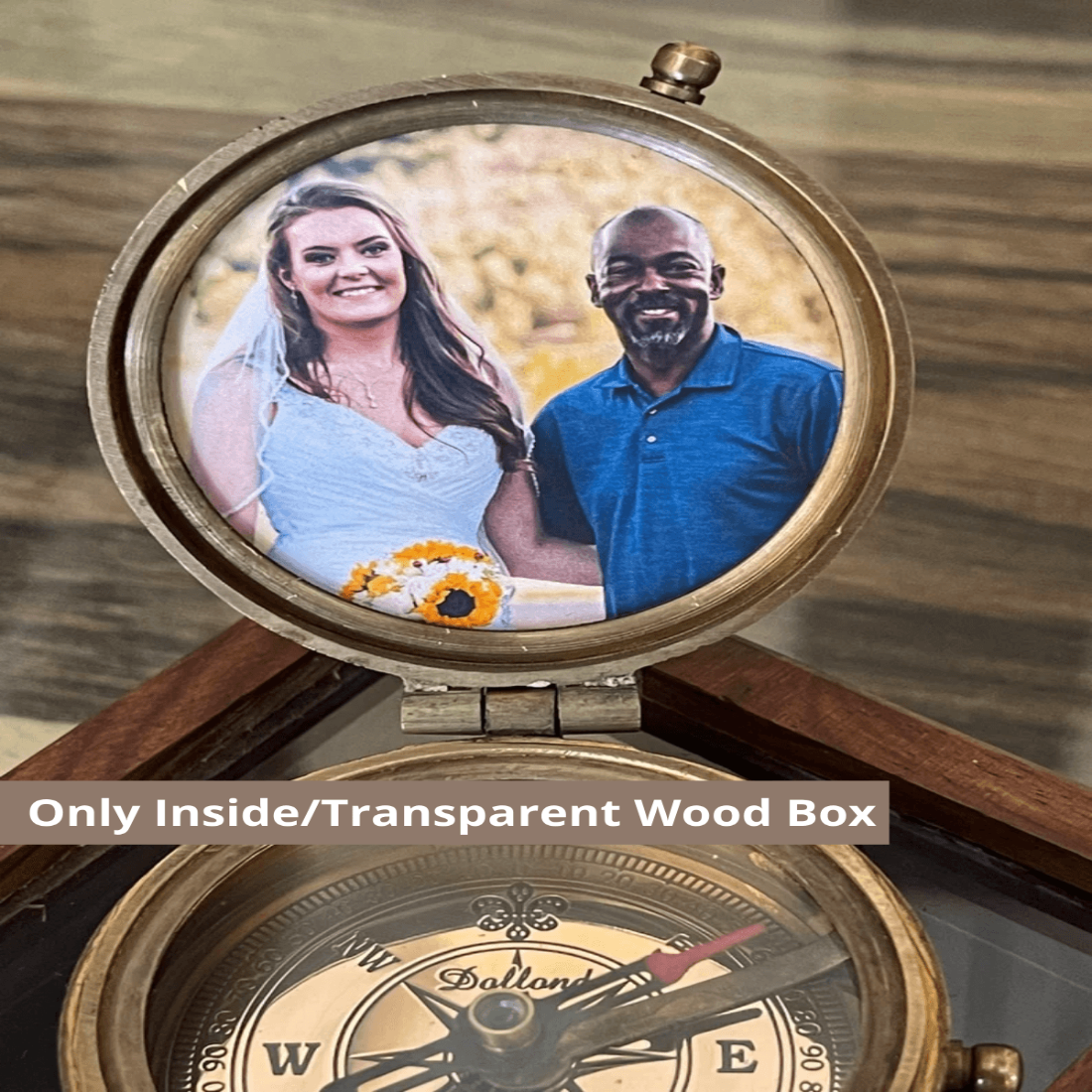 Personalized Engraved Photo Compass - TheGivenGet