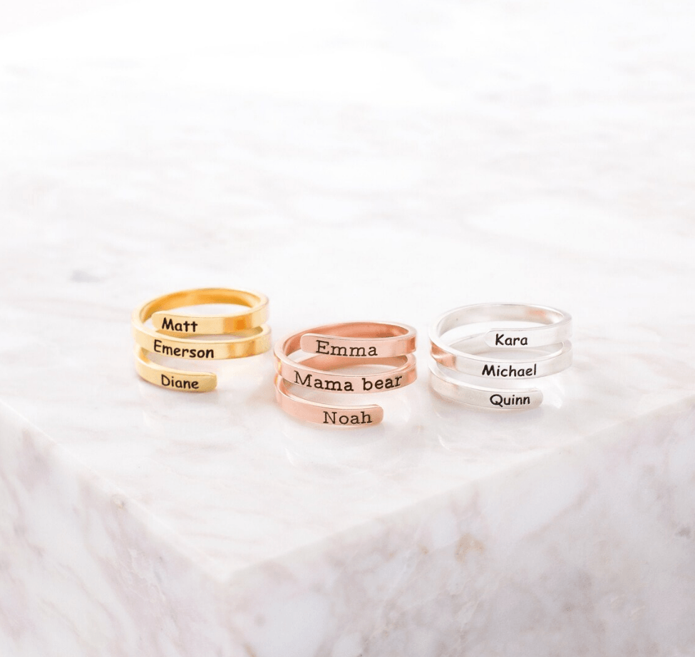 Personalized Triple Name Ring - TheGivenGet
