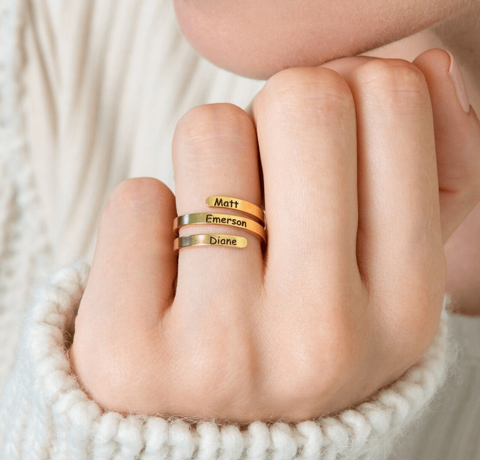 Personalized Triple Name Ring - TheGivenGet
