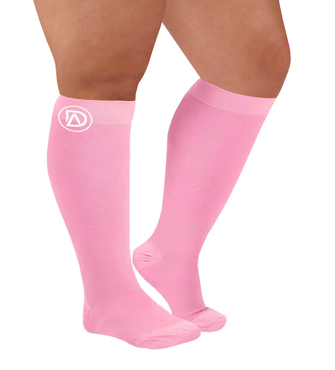 Plus Size Compression Socks 20-30 mmHg | Wide Calf by Dominion Active - TheGivenGet