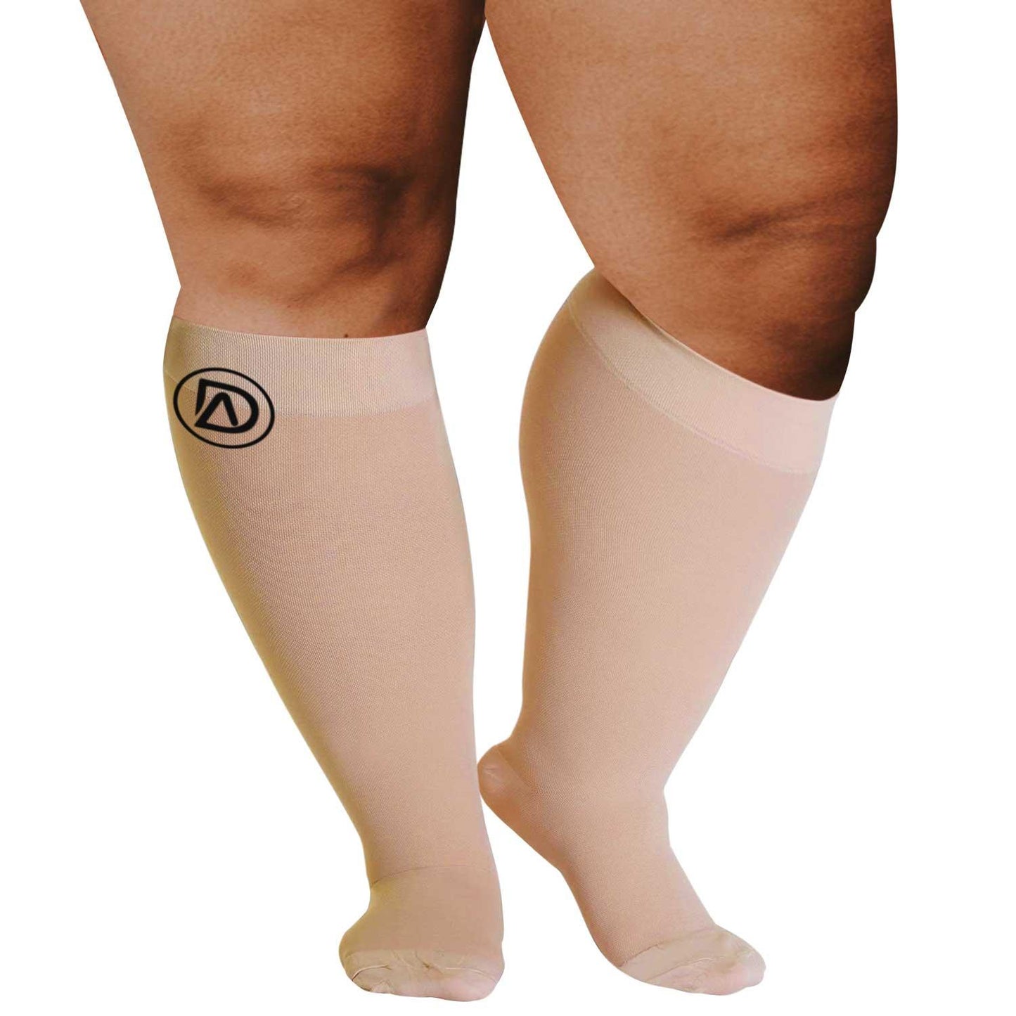 Plus Size Compression Socks 20-30 mmHg | Wide Calf by Dominion Active - TheGivenGet